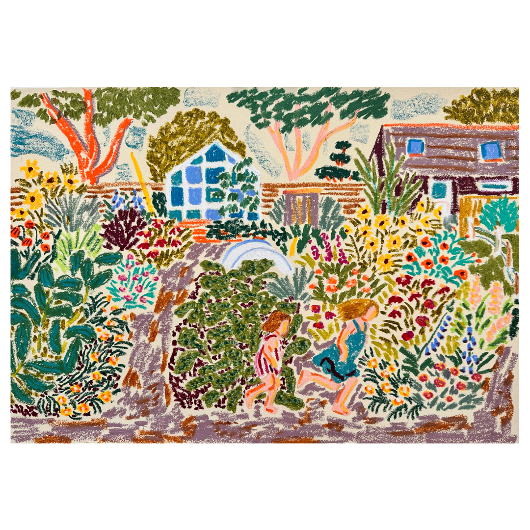 Sisters in the Allotments by Camilla Perkins