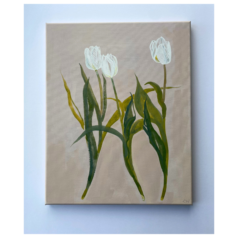 February Tulips by Lucy Wayne